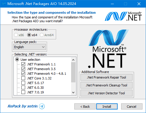 Microsoft .Net Packages AIO(.NET合集包) v11.03.25