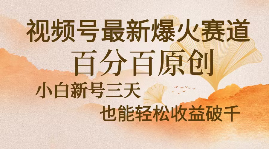 频号最新爆火赛道，中老年粉深信不疑，百分百原创，新号三天收益轻松破千-空域资源网