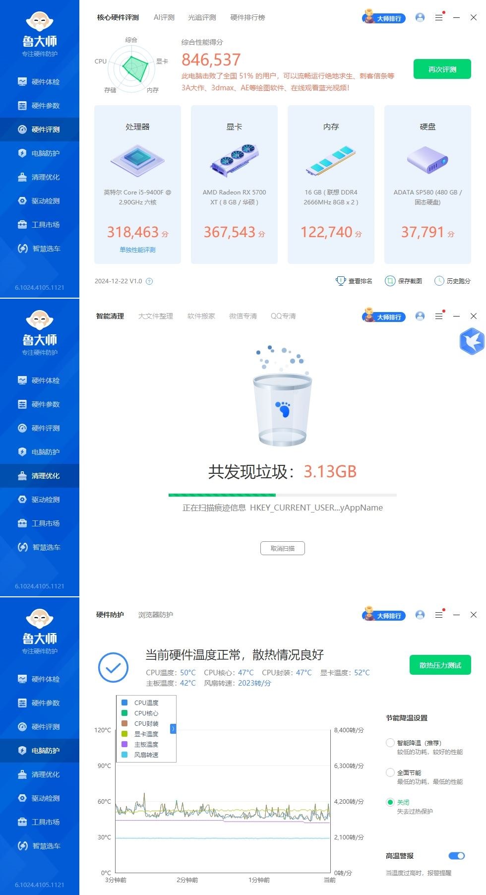 鲁大师特殊版来了！跑分、清理、硬件检测、无广，好用到爆！-空域资源网