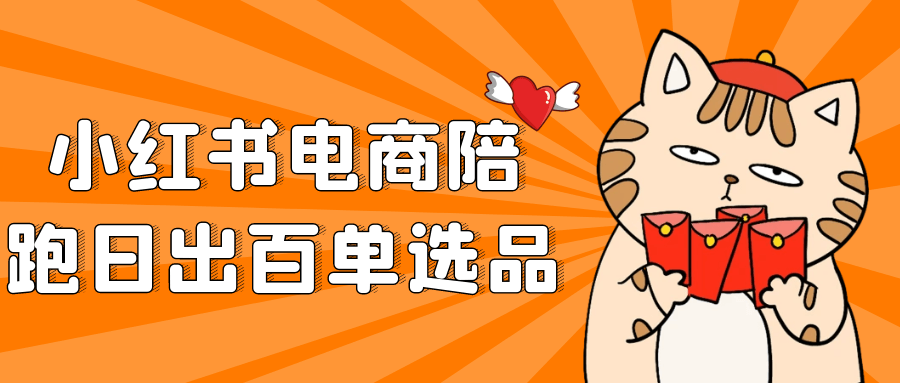 小红书电商陪跑日出百单选品-空域资源网