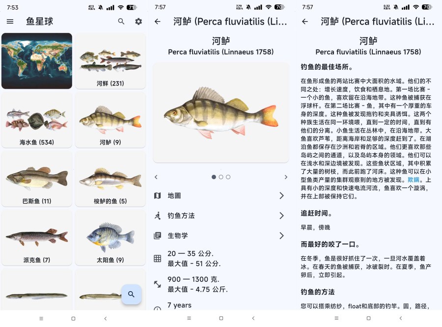 鱼星球纯净版9.29.83全球鱼类详解 全球钓鱼指南