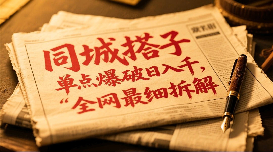 同城搭子群19.9单点爆破日入千，搭子组局月入万，全网最细拆解-空域资源网