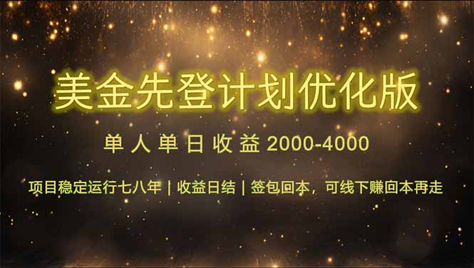 连续7-8年创单日收益冠军项目，日收益$600-1200-空域资源网