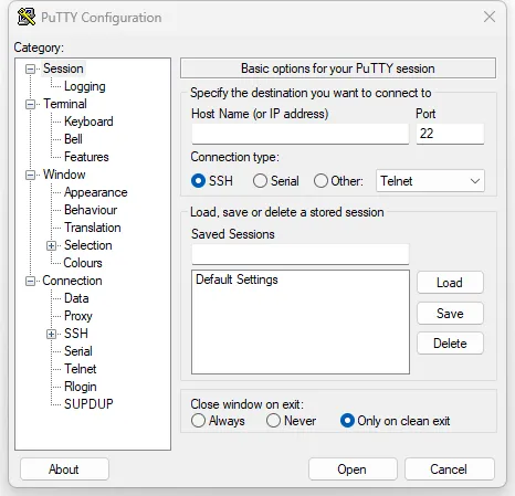 PuTTY(开源免费SSH和Telnet客户端软件)-空域资源网