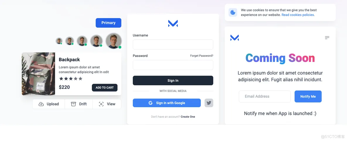 Meraki UI(基于Tailwind CSS构建的开源前端组件库)-空域资源网