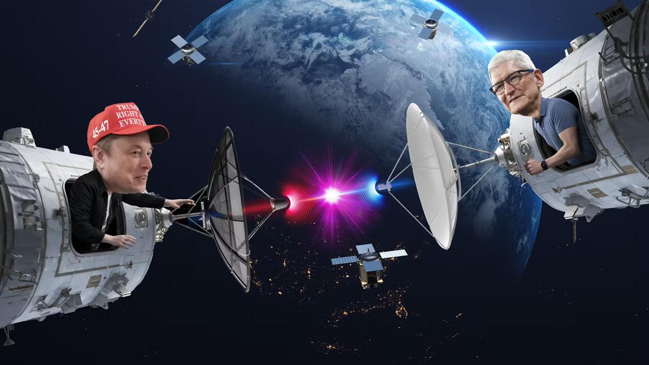 曝马斯克曾向苹果提议卫星独家合作-空域资源网