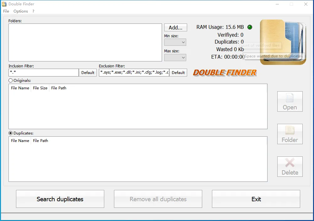 DoubleFinder(免费重复文件查找清理软件)