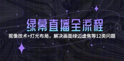 绿幕直播全流程：抠像技术+灯光布局，解决画面绿边虚焦等12类问题-空域资源网