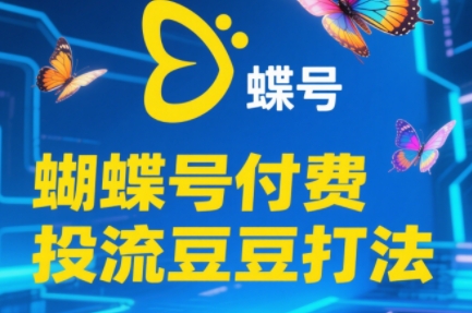 渔财老师·2025蝴蝶号付费投流豆豆打法-空域资源网