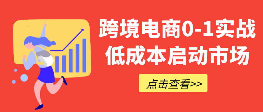 跨境电商0-1实战低成本启动市场-空域资源网