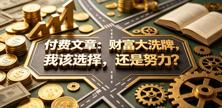 付费文章：财富大洗牌，我该选择，还是努力？-空域资源网