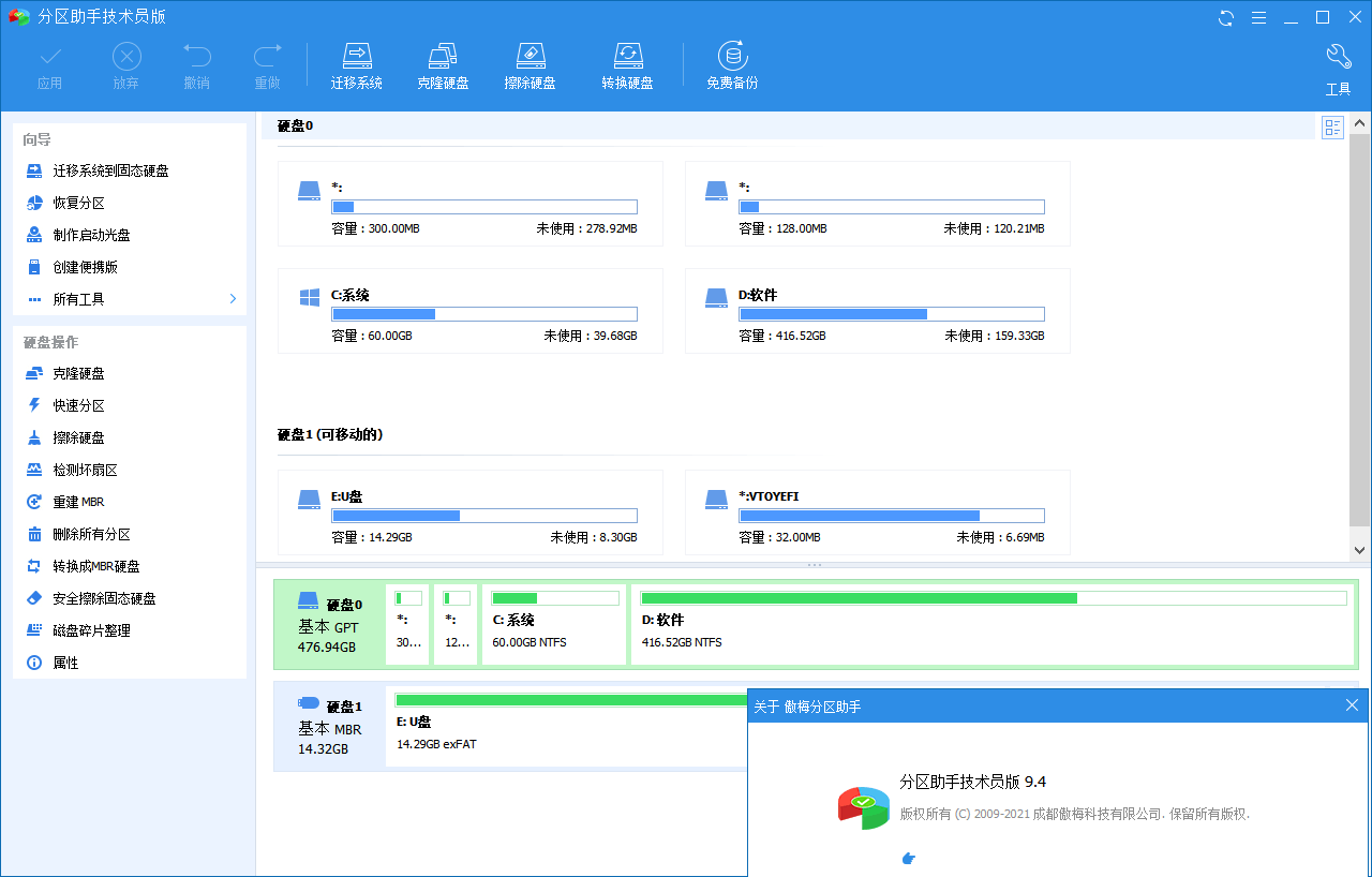 分区助手技术员v10.4.1特别版