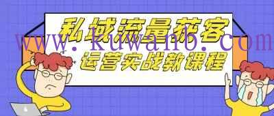 私域流量获客运营实战教课程