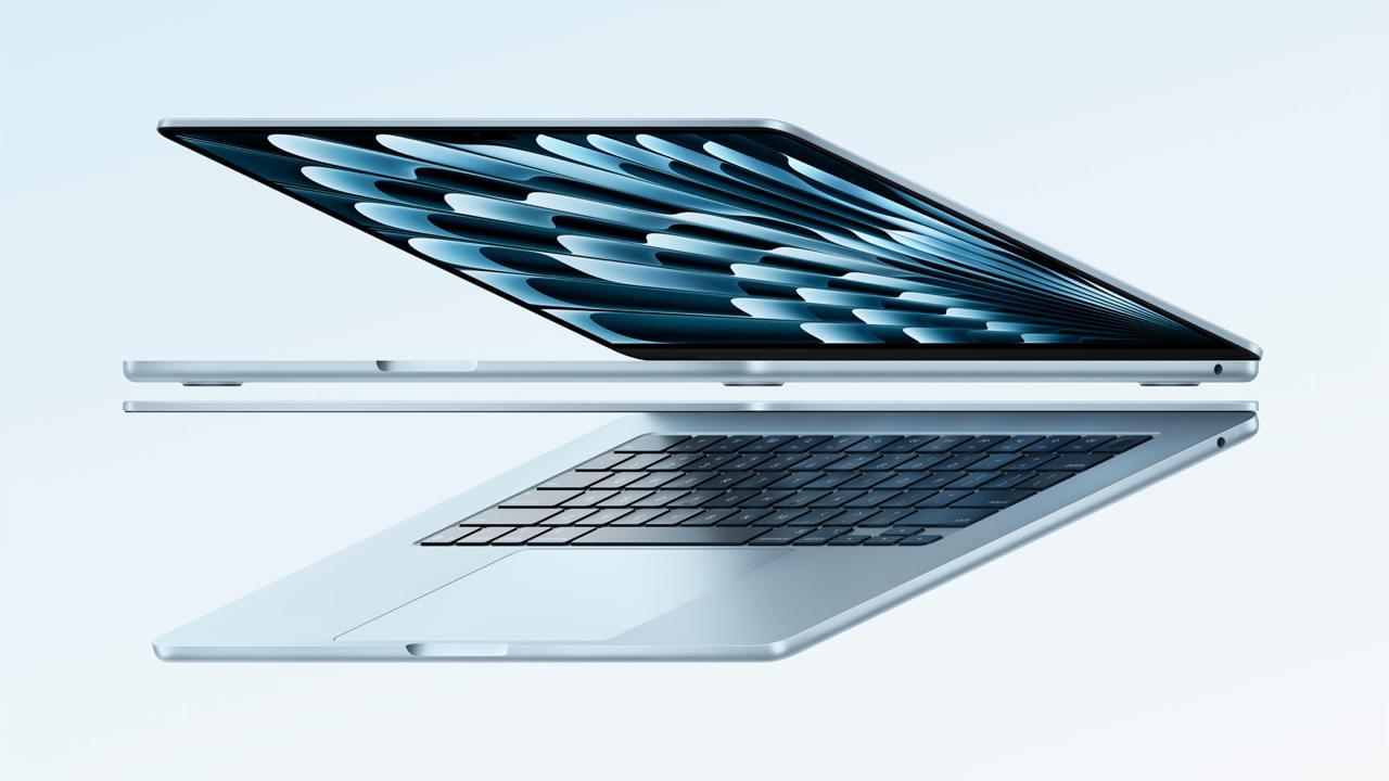 Apple 发布搭载 M4 芯片的新款 MacBook Air，性能大幅提升，新增天蓝色外观-空域资源网