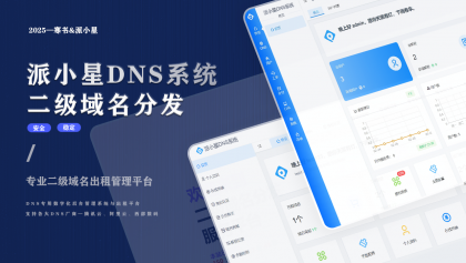 派小星DNS二级域名分发系统-空域资源网