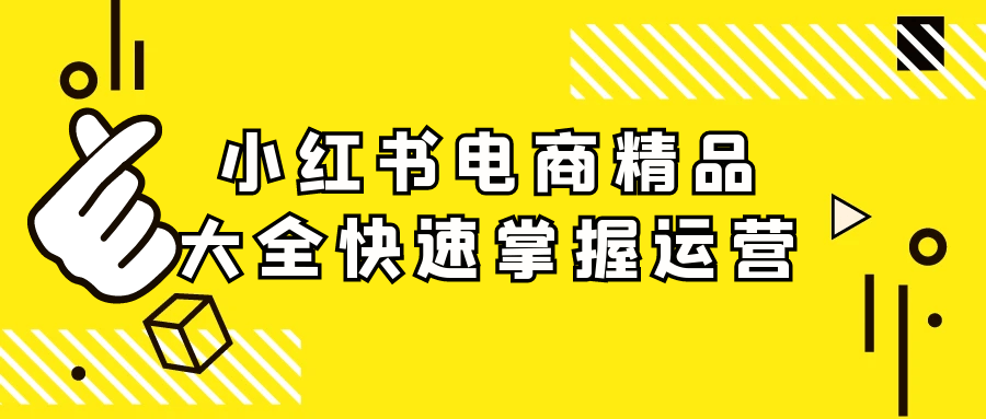 小红书电商精品大全快速掌握运营-空域资源网