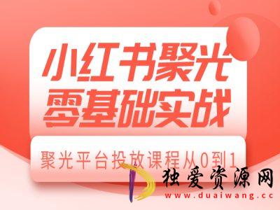 小红书聚光零基础实战聚光平台投放课程从0到1